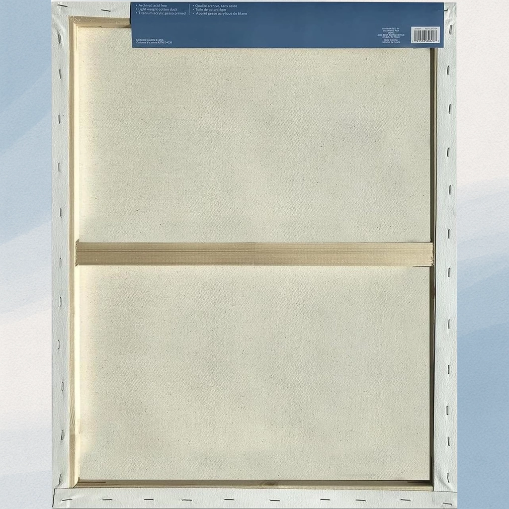 3 Count 18” x 24” Super Value Canvas by Artist's Loft Necessities - Acid Free Cotton Canvas for Paint, Acrylic, & Oils - 1 Pack
