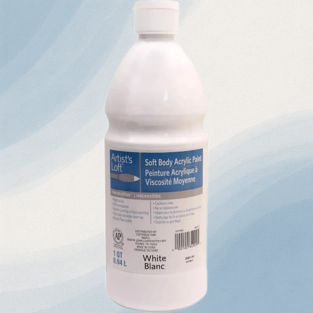 Artist's Loft Soft Body Acrylic Paint, 32 White (Pack 1)