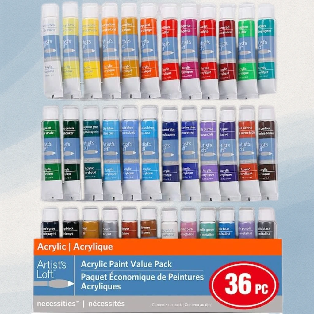 MICHAELS 36 Color Acrylic Paint Value Pack by Artist's Loft™ Necessities™